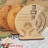 Вечный календарь настольный круглый