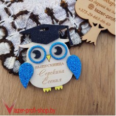 Медаль "Сова" с блестками