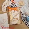 Магнитик - пригласительное для крёстных в коробке
